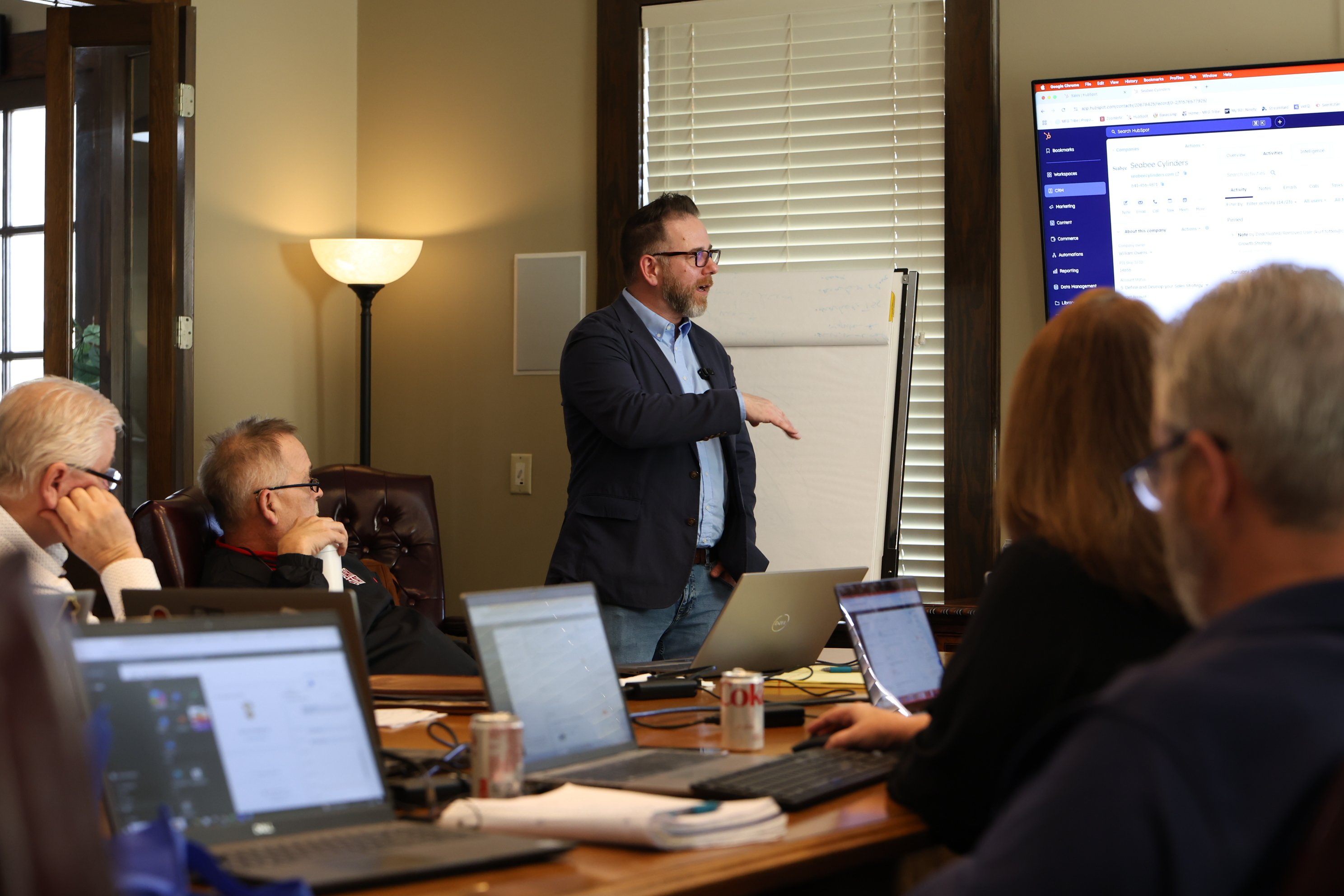 Kyle Milan from Milan Media leading a HubSpot Training